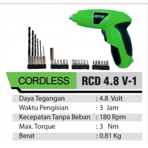RYU MESIN BOR CORDLESS RCD 4.8 V-1